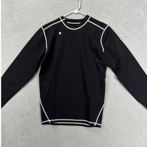 MMA Compression Shirt Mens XL Black Graphic Print Crew Neck Long Sleeve T-Shirt